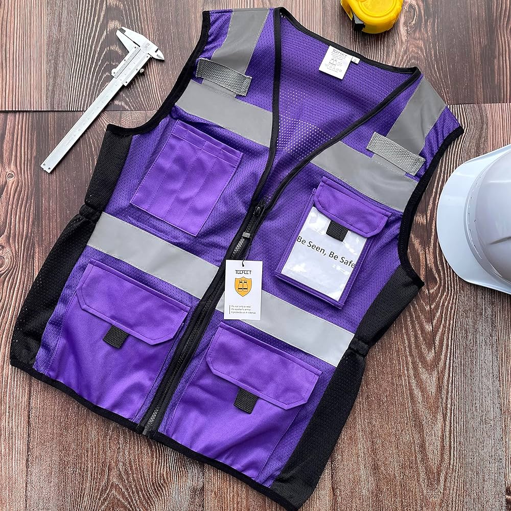 TCCFCCT Women High Visibility Vest 11 Pockets Snug-Fit